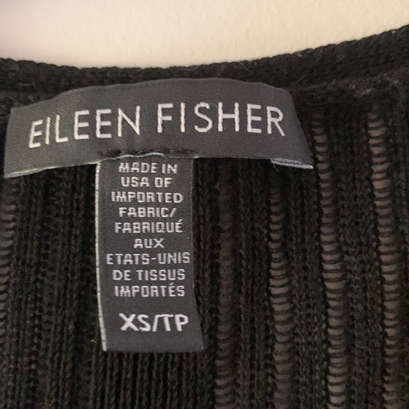 Eileen Fisher XS Black duster cardigan. - Picture 3 of 4